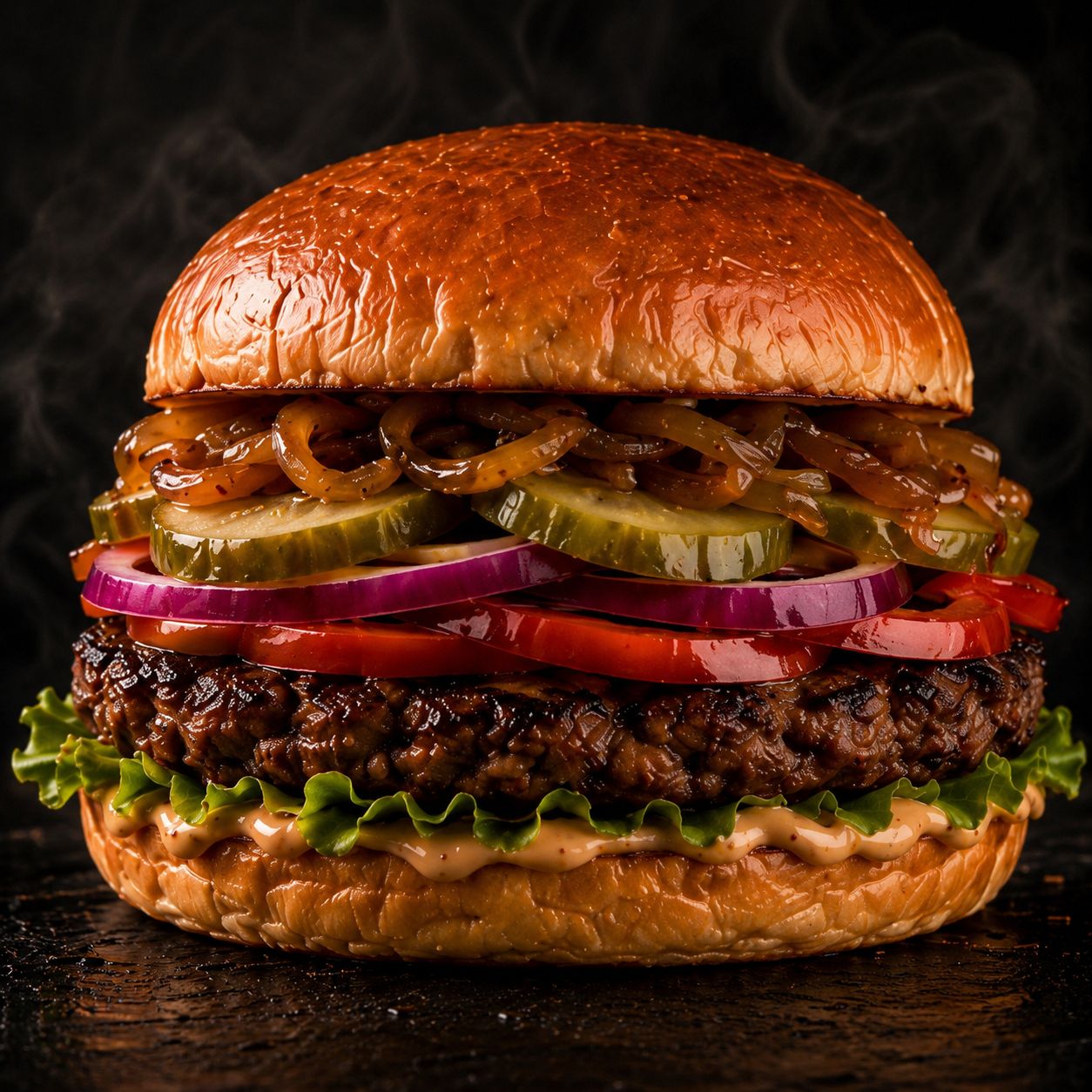 Cairns Burger Cafe hand-crafted burger built with premium ingredients on a golden brioche bun